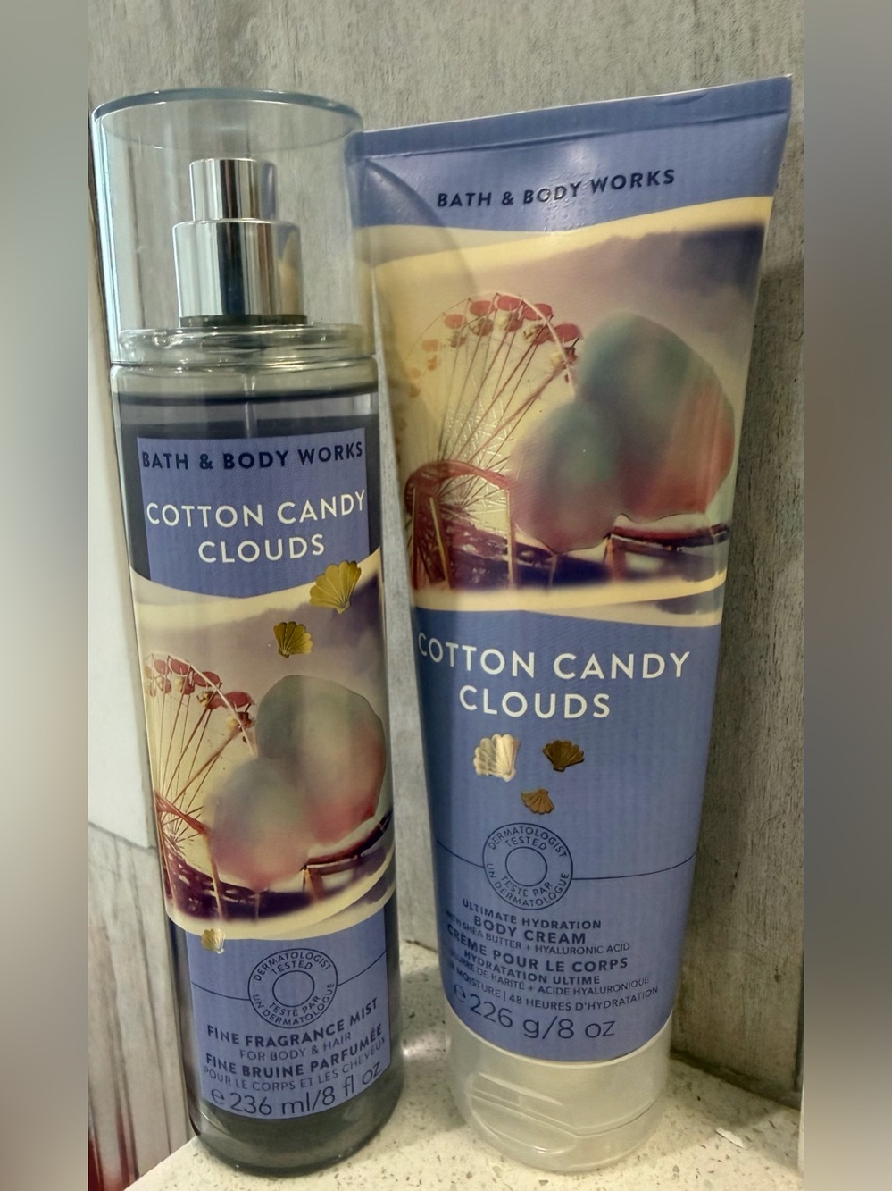 ✨New✨ Bath & Body Works: Cotton Candy Clouds Body Cream & Mist
